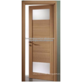 Modern interior door with glass insert